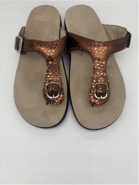 SAS Women's Sanibel Comfort Thong Sandal BRONZE /CINNAMON LADIES 7.5 ADJUSTABLE
